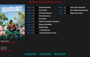 DEAD ISLAND 2: TRAINER +13 V1.1172979 {INVICTUS ORCUS / HOG}