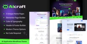 AIcraft v1.0.0 – AI Application & Generator WordPress Theme