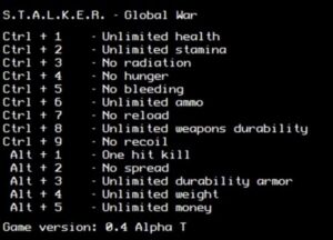 S.T.A.L.K.E.R.- GLOBAL WAR – TRAINER +18 [ALPHA 0.4] {LIRW / GHL}