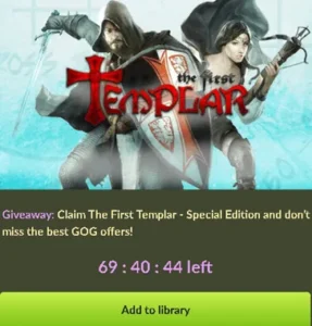 The First Templar – Special Edition Free on GOG