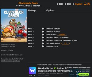 Cluckmech Oasis Trainer +7 Options