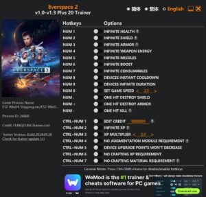 Everspace 2 Trainer +20 Options