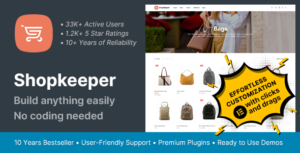 Shopkeeper v5.6 – قالب وردبريس متجاوب