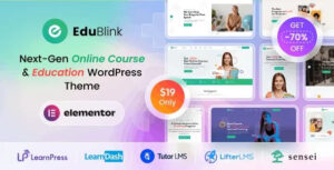 EduBlink v1.0.17 – قالب WordPress للتعليم والدورات التدريبية عبر الإنترنت
