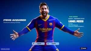 Fortnite x Messi: سكنات وتعبيرات وفؤوس قادمة قريبًا