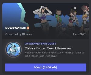 تزيين الصورة الرمزية المجانية على Discord: كيفية فتح مظهر Frozen Seer Lifeweaver المجاني في لعبة Overwatch 2
