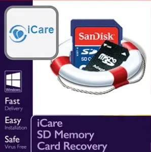 سيريال تفعيل لستعادة بطاقة الذاكرة SD من iCare مجانًا لمدة عام واحد