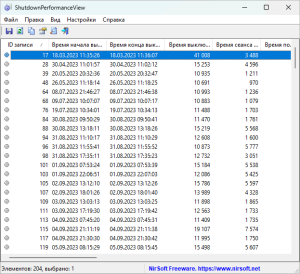 تحميل برنامج ShutdownPerformanceView 1.00