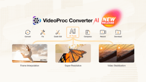 تحميل برنامج VideoProc Converter AI 8.1 كامل للويندوز – أسرع محول فيديو بالذكاء الاصطناعي