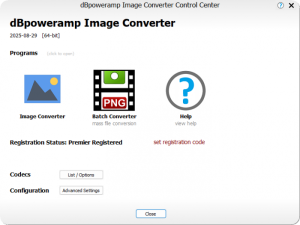 تحميل برنامج dBpoweramp Image Converter Premier R2025-08-29 للكمبيوتر