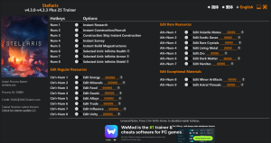 Stellaris Trainer 25 Options Game Version: 2.3.0-v4.3.3+