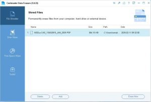 ترخيص مجاني لبرنامج Coolmuster Data Erasure للويندوز