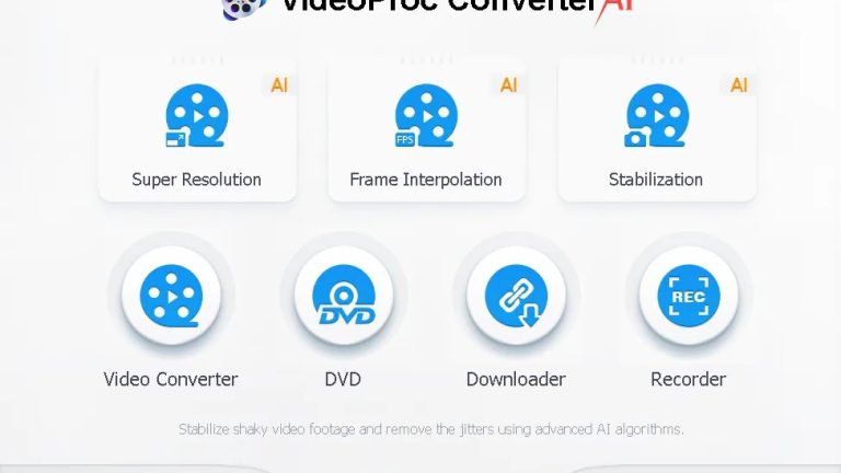 VideoProc Converter AI Free 1 Year License- Video Processing Software [Win/Mac]