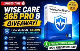 Wise Care 365 Pro 8 Giveaway: Free Full Version with Lifetime License